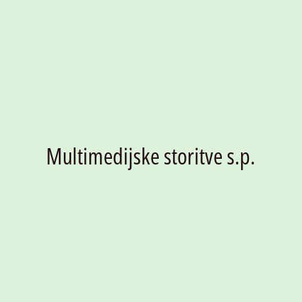 Multimedijske storitve s.p.