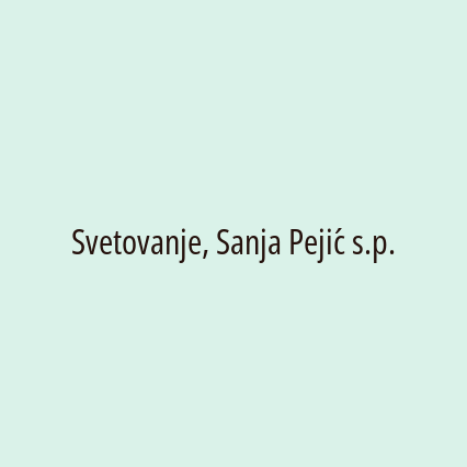 Svetovanje, Sanja Pejić s.p.