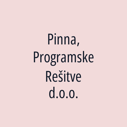 Pinna, Programske Rešitve d.o.o.