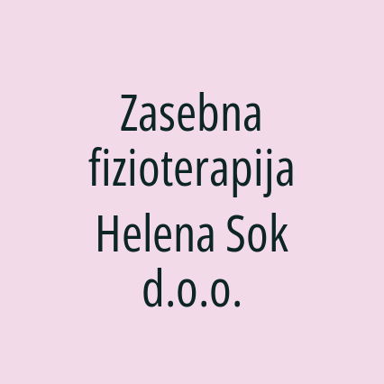 Zasebna fizioterapija Helena Sok d.o.o.