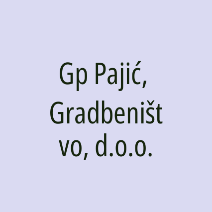 Gp Pajić, Gradbeništvo, d.o.o.