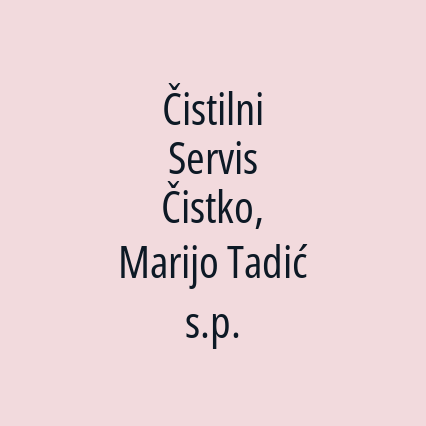 Čistilni Servis Čistko, Marijo Tadić s.p.