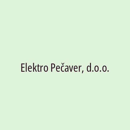 Elektro Pečaver, d.o.o.