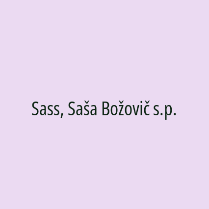 Sass, Saša Božovič s.p.