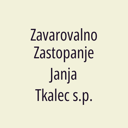 Zavarovalno Zastopanje Janja Tkalec s.p.