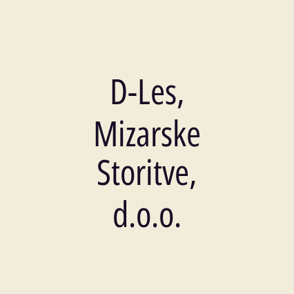 D-Les, Mizarske Storitve, d.o.o.