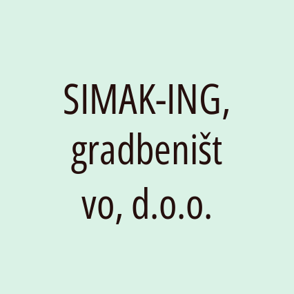 SIMAK-ING, gradbeništvo, d.o.o.