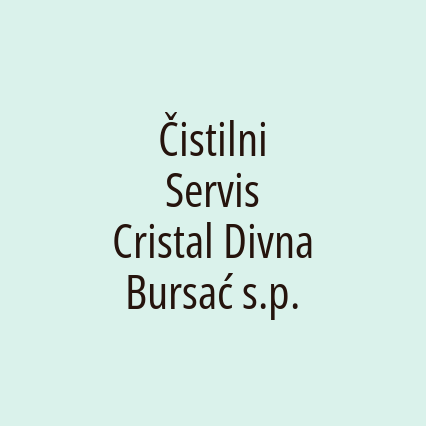 Čistilni Servis Cristal Divna Bursać s.p.