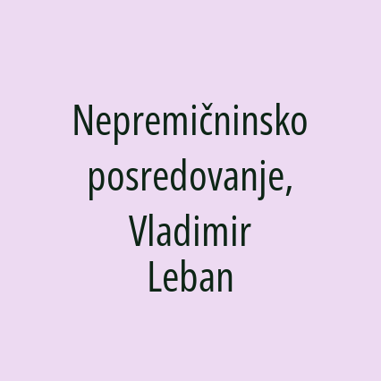 Nepremičninsko posredovanje, Vladimir Leban