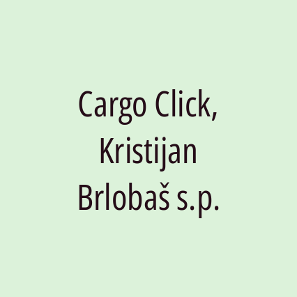 Cargo Click, Kristijan Brlobaš s.p.