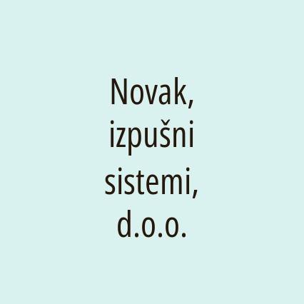 Novak, izpušni sistemi, d.o.o.