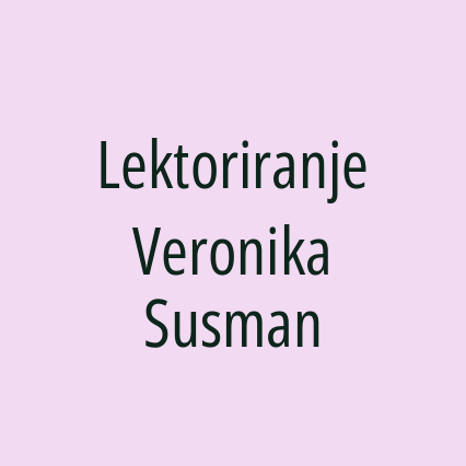 Lektoriranje Veronika Susman