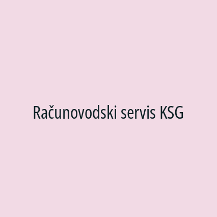 Računovodski servis KSG