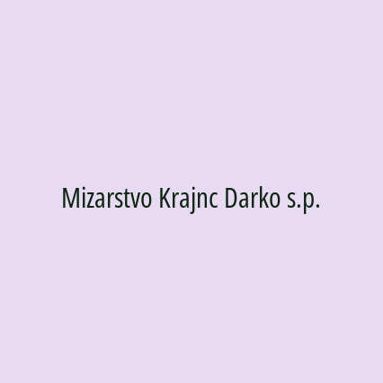 Mizarstvo Krajnc Darko s.p.