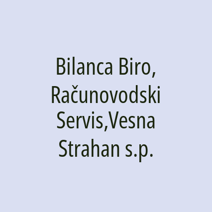 Bilanca Biro, Računovodski Servis,Vesna Strahan s.p.