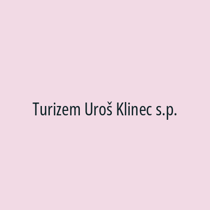 Turizem Uroš Klinec s.p.