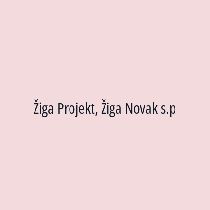 Žiga Projekt, Žiga Novak s.p