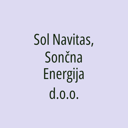 Sol Navitas, Sončna Energija d.o.o.