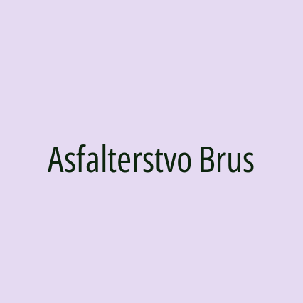 Asfalterstvo Brus