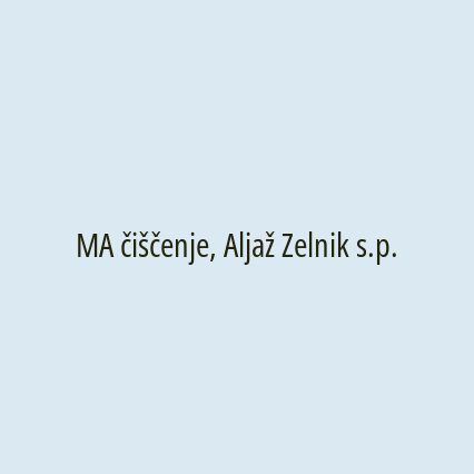 MA čiščenje, Aljaž Zelnik s.p.