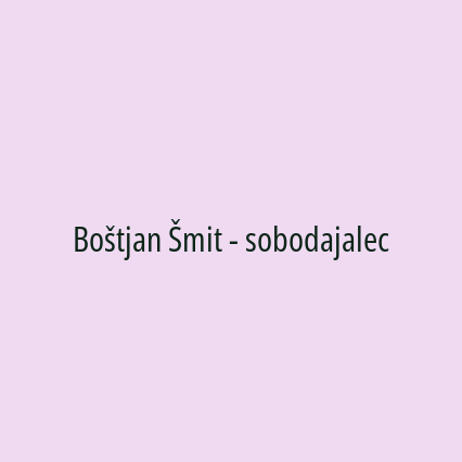 Boštjan Šmit - sobodajalec