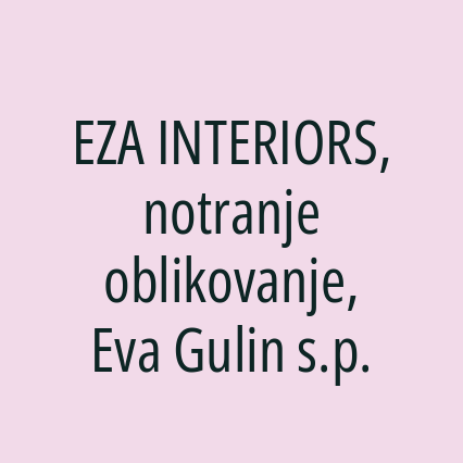 EZA INTERIORS, notranje oblikovanje, Eva Gulin s.p.