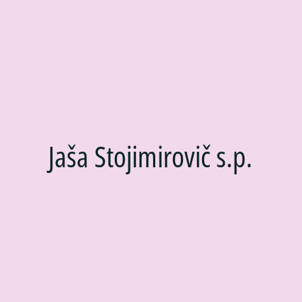 Jaša Stojimirovič s.p.