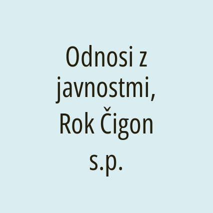 Odnosi z javnostmi, Rok Čigon s.p.