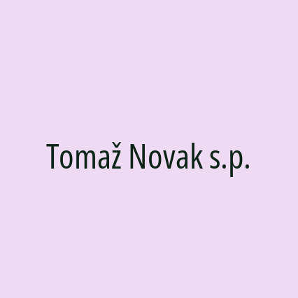 Tomaž Novak s.p.