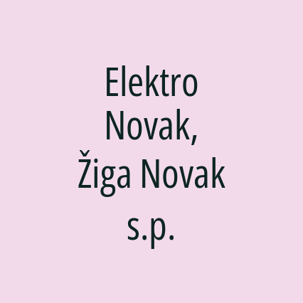 Elektro Novak, Žiga Novak s.p. - Logotip