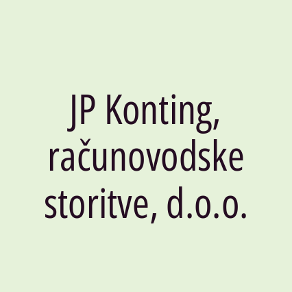 JP Konting, računovodske storitve, d.o.o.