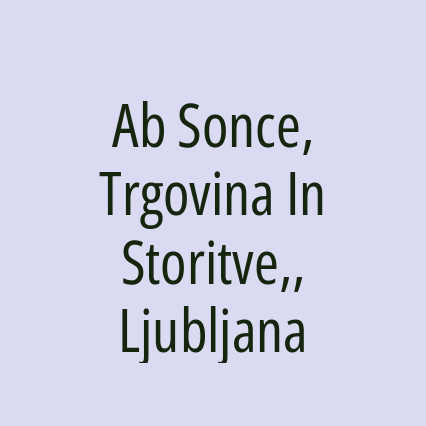 Ab Sonce, Trgovina In Storitve,, Ljubljana - Logotip