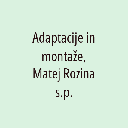Adaptacije in montaže, Matej Rozina s.p. - Logotip
