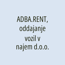 ADBA.RENT, oddajanje vozil v najem d.o.o. - Logotip
