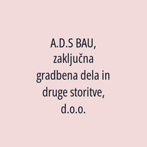 A.D.S BAU, zaključna gradbena dela in druge storitve, d.o.o. - Logotip