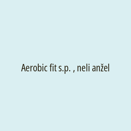 Aerobic fit s.p. , neli anžel - Logotip