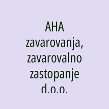 AHA zavarovanja, zavarovalno zastopanje d.o.o. - Logotip