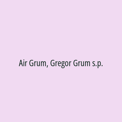 Air Grum, Gregor Grum s.p. - Logotip