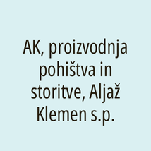 AK, proizvodnja pohištva in storitve, Aljaž Klemen s.p. - Logotip
