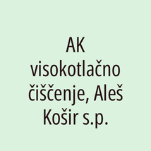 AK visokotlačno čiščenje, Aleš Košir s.p. - Logotip