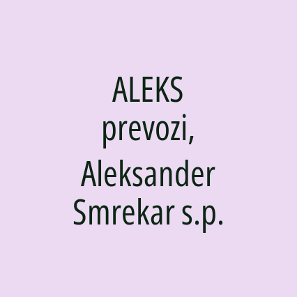 ALEKS prevozi, Aleksander Smrekar s.p. - Logotip