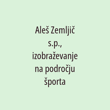 Aleš Zemljič s.p., izobraževanje na področju športa - Logotip