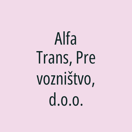 Alfa Trans, Prevozništvo, d.o.o. - Logotip