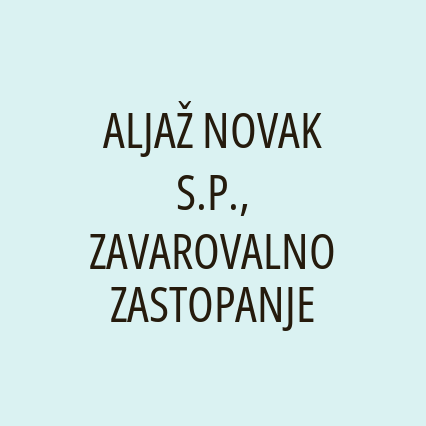 ALJAŽ NOVAK S.P., ZAVAROVALNO ZASTOPANJE - Logotip