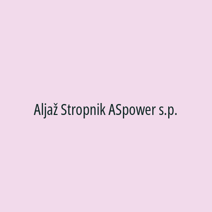 Aljaž Stropnik ASpower s.p. - Logotip