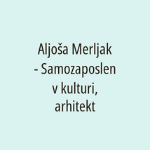 Aljoša Merljak - Samozaposlen v kulturi, arhitekt - Logotip