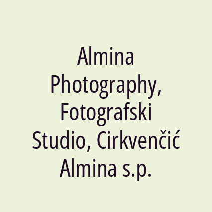 Almina Photography, Fotografski Studio, Cirkvenčić Almina s.p. - Logotip