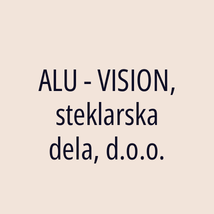 ALU - VISION, steklarska dela, d.o.o. - Logotip