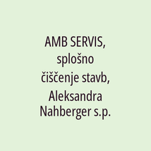 AMB SERVIS, splošno čiščenje stavb, Aleksandra Nahberger s.p. - Logotip