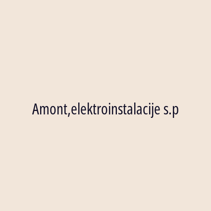 Amont,elektroinstalacije s.p - Logotip